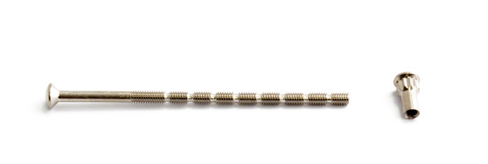 Skruv Nippel Nickel M4 x 90 mm Habo